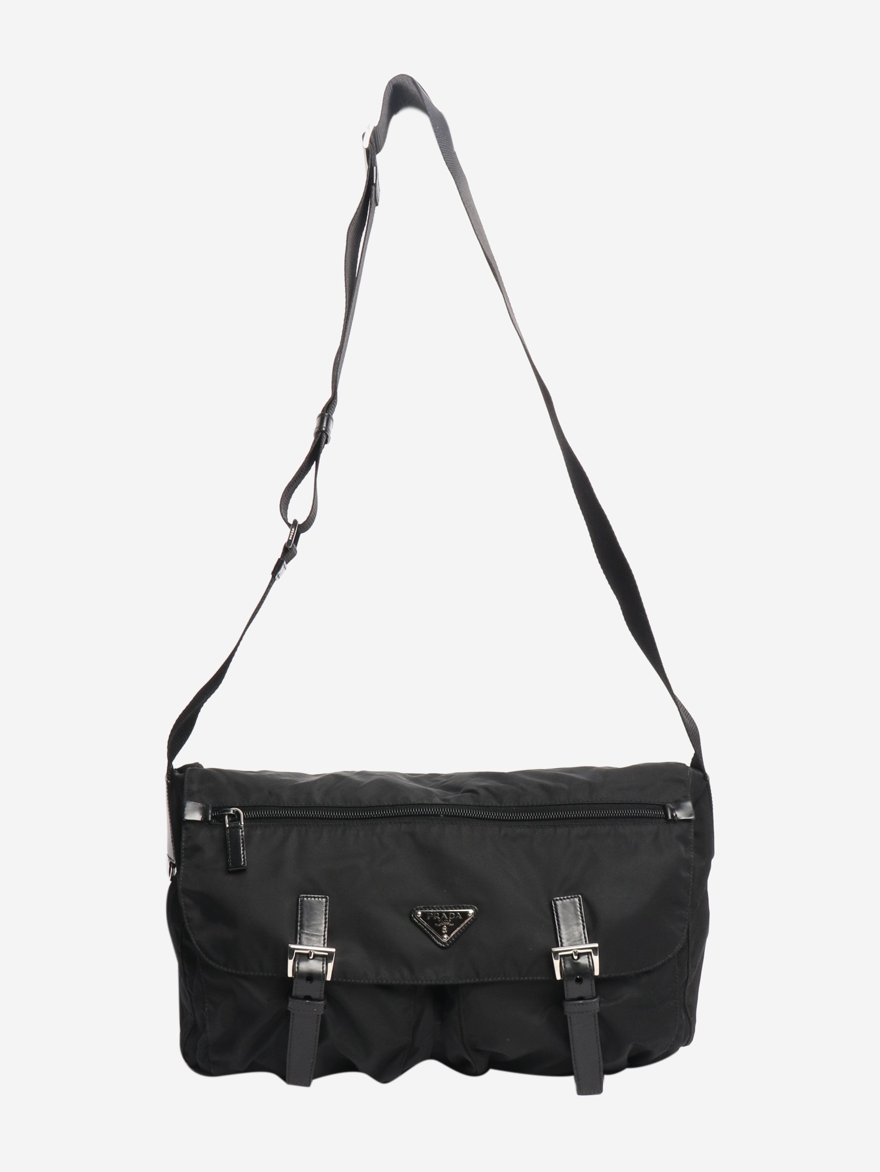 Black nylon satchel bag Cross Body Bags Prada 