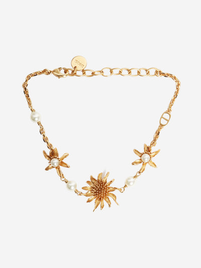 Gold pearl sunflower bracelet Bracelets Dior 