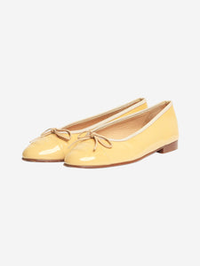 Chanel Yellow patent leather ballet flats - size EU 38.5 (UK 5.5)
