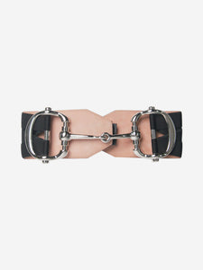 Gucci Black Horsebit leather belt