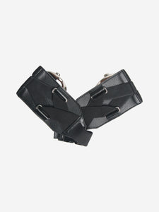 Gucci Black Horsebit leather belt