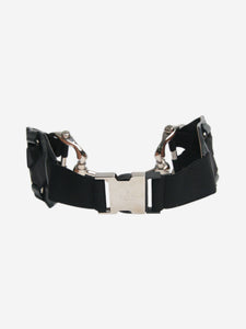 Gucci Black Horsebit leather belt