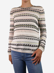 Maje Multi coloured light sweater - size UK 12