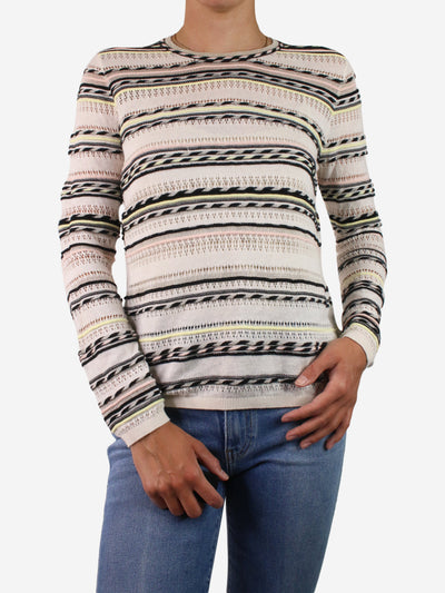Multi coloured light sweater - size UK 12 Knitwear Maje 