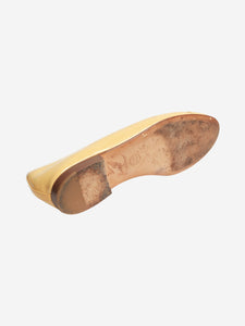 Chanel Yellow patent leather ballet flats - size EU 38.5 (UK 5.5)