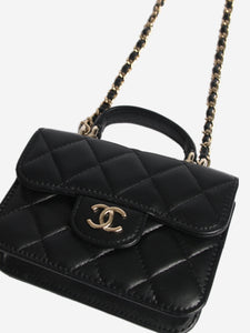 Chanel Black Micro Single-Flap Pouch bag