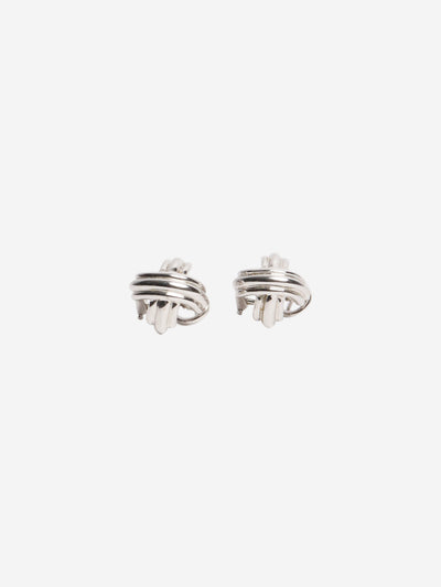 White gold Signature X cross-stud earrings Jewellery Tiffany & Co. 