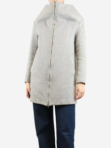 Maison Margiela Grey zipped jacket - size UK 10