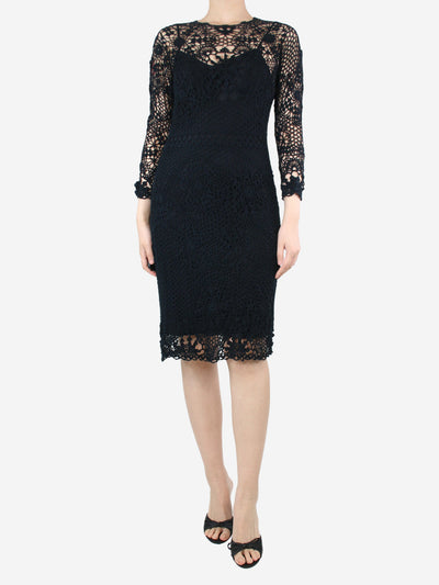 Black crochet knit dress - size L Dresses Ralph Lauren 