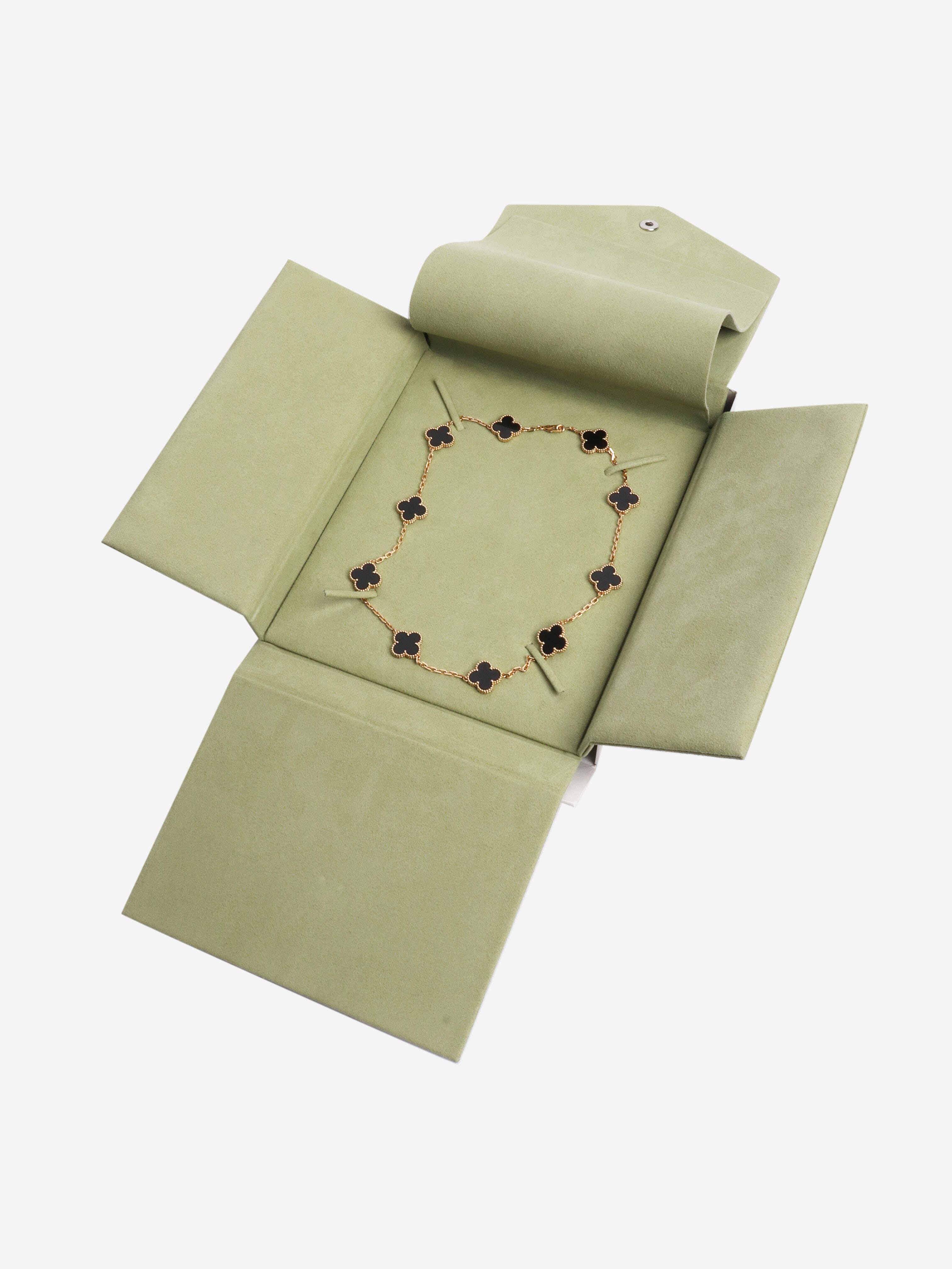 18k Yellow gold vintage Al Hambra 10 motifs necklace Necklaces Van Cleef & Arpels 