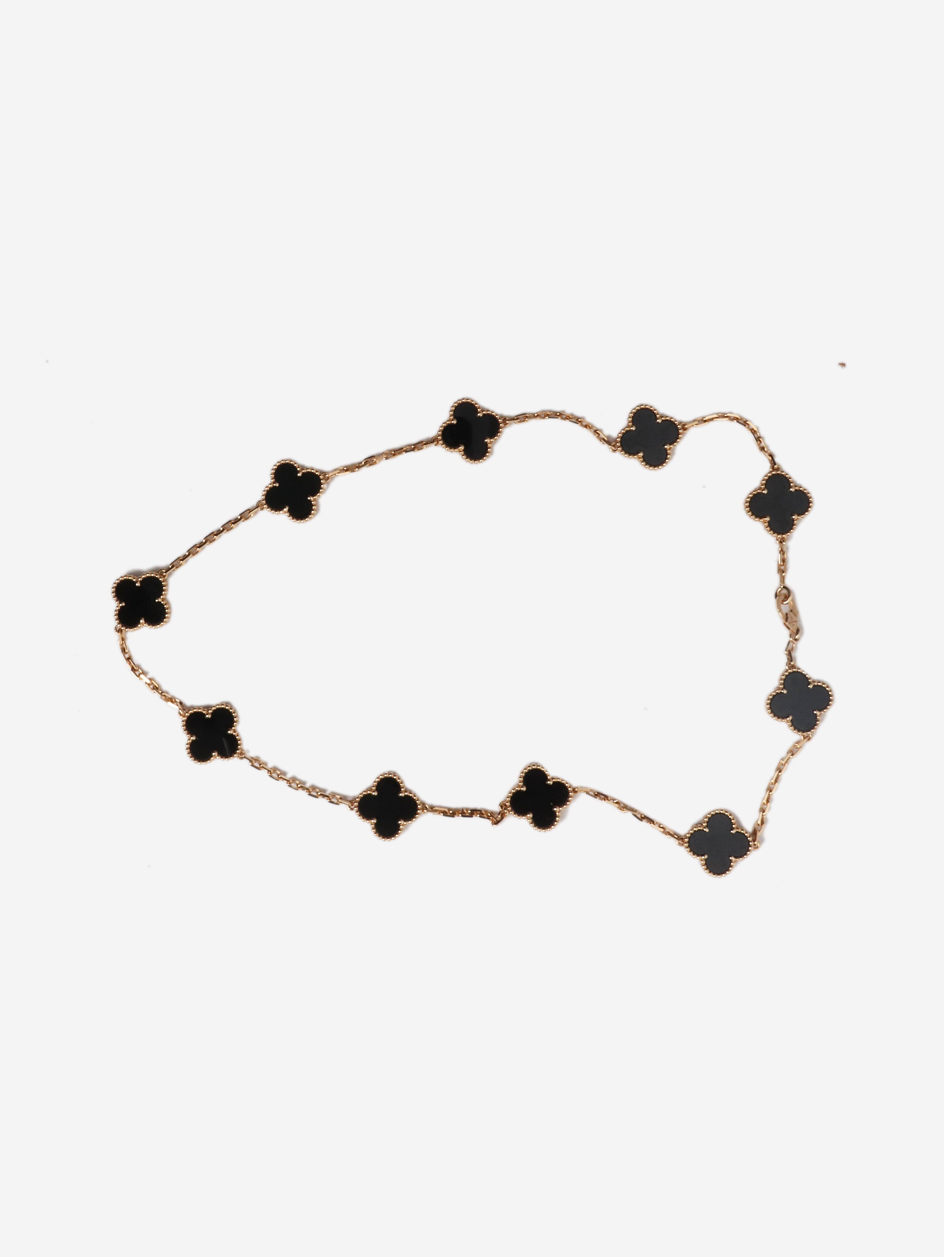 18k Yellow gold vintage Al Hambra 10 motifs necklace Necklaces Van Cleef & Arpels 