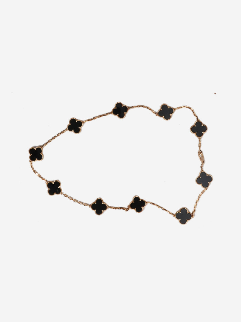18k Yellow gold vintage Al Hambra 10 motifs necklace Necklaces Van Cleef & Arpels 