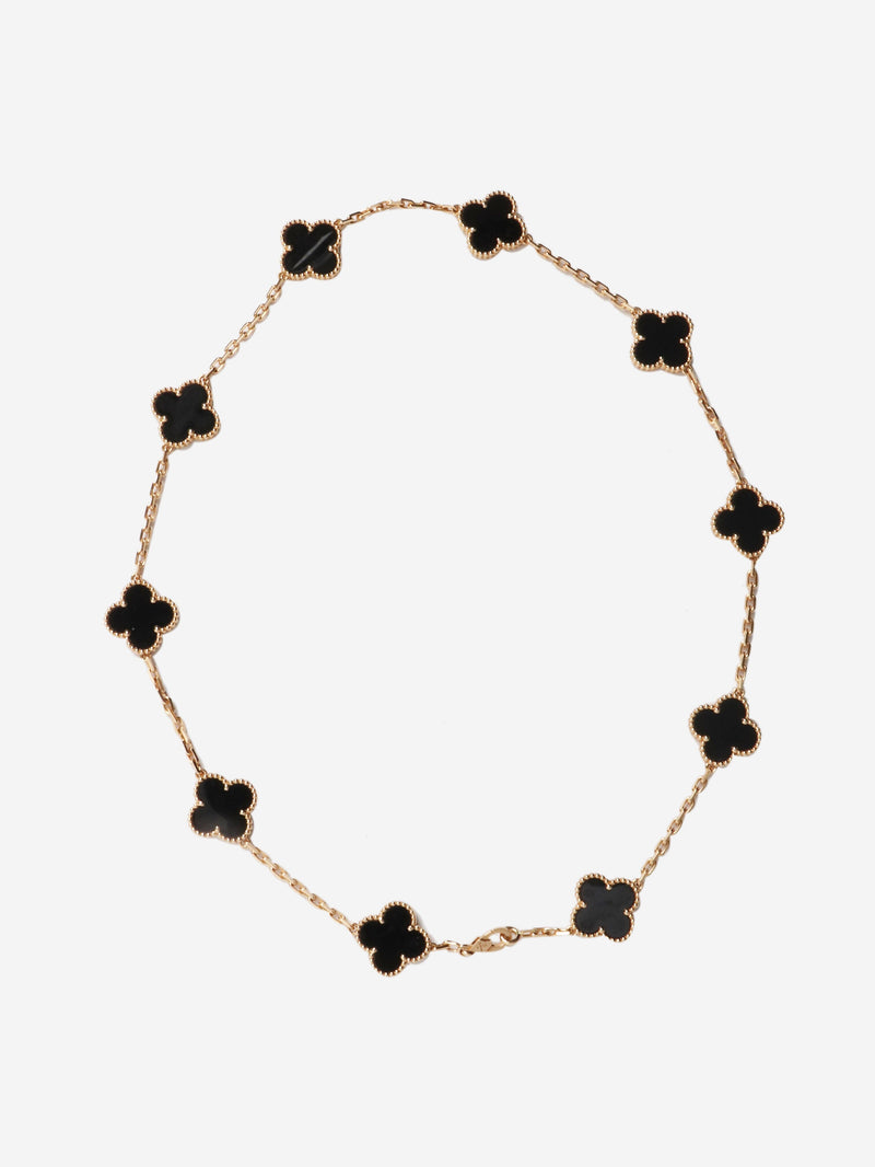 18k Yellow gold vintage Al Hambra 10 motifs necklace Necklaces Van Cleef & Arpels 