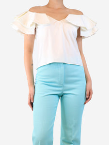 Johanna Ortiz White tulle front top - size S