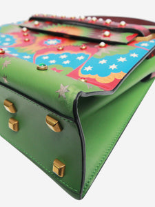 Valentino Green My Rockstud Enchanted Wonderland bag