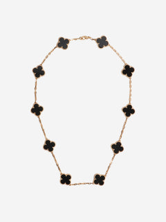 18k Yellow gold vintage Al Hambra 10 motifs necklace Necklaces Van Cleef & Arpels 