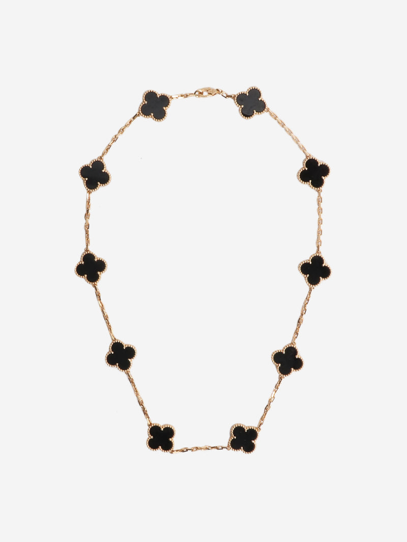 18k Yellow gold vintage Al Hambra 10 motifs necklace Necklaces Van Cleef & Arpels 