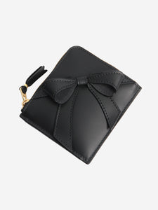 Comme Des Garçons Black Big-Bow zip wallet