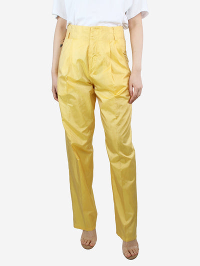 Yellow nylon trousers - size UK 8 Trousers Isabel Marant 
