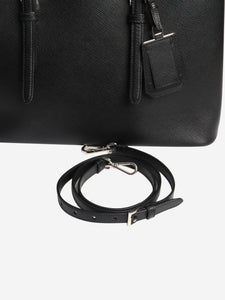 Prada Black Saffiano Cuir leather 2way bag