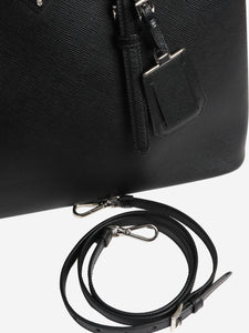 Prada Black Saffiano Cuir leather 2way bag