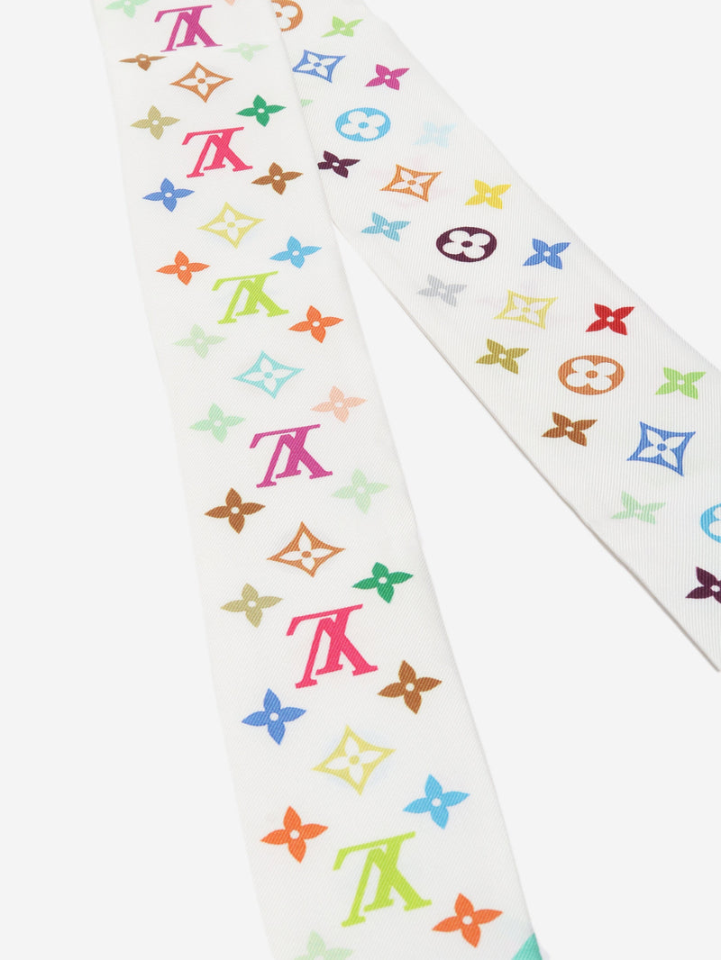 White Murakami Monogram BB bandeau Scarves Louis Vuitton 