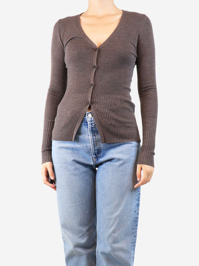 Brown wool cardigan - size S Knitwear Issue Twelve 
