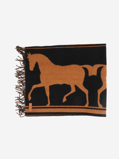 Brown Horses cashmere scarf Scarves Hermes 
