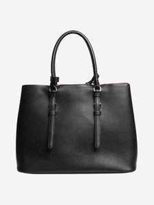 Prada Black Saffiano Cuir leather 2way bag