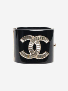 Chanel Black CC cuff bangle