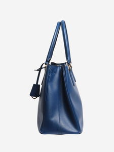 Prada Blue Saffiano Lux leather 2way bag