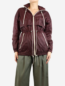 Isabel Marant Etoile Isabel Marant Etoile Burgundy rain jacket - size UK 10