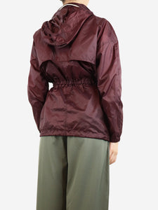 Isabel Marant Etoile Isabel Marant Etoile Burgundy rain jacket - size UK 10