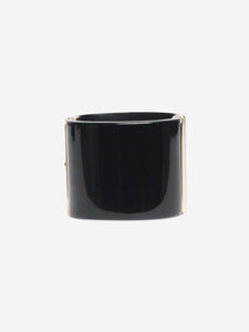 Chanel Black CC cuff bangle