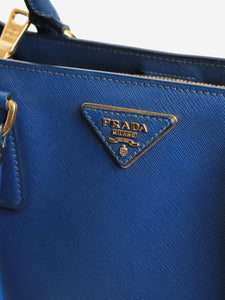 Prada Blue Saffiano Lux leather 2way bag