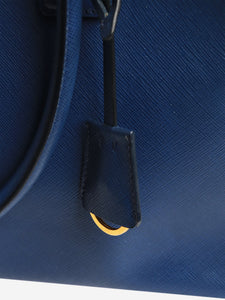 Prada Blue Saffiano Lux leather 2way bag