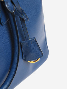 Prada Blue Saffiano Lux leather 2way bag