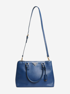 Prada Blue Saffiano Lux leather 2way bag