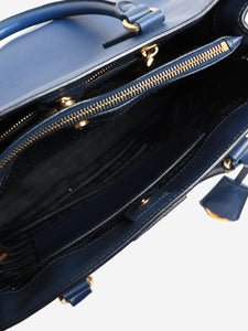 Prada Blue Saffiano Lux leather 2way bag