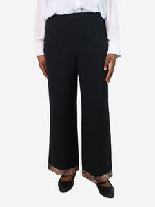 Etro Navy blue front-pocket trousers - size IT 48