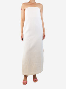 Adriana Degreas Ivory sleeveless maxi dress - size S
