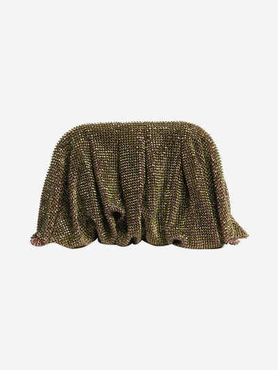 Green Diamante pouch Clutch bags Bendetta Bruzziches 
