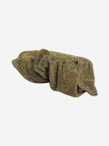 Bendetta Bruzziches Green Diamante pouch