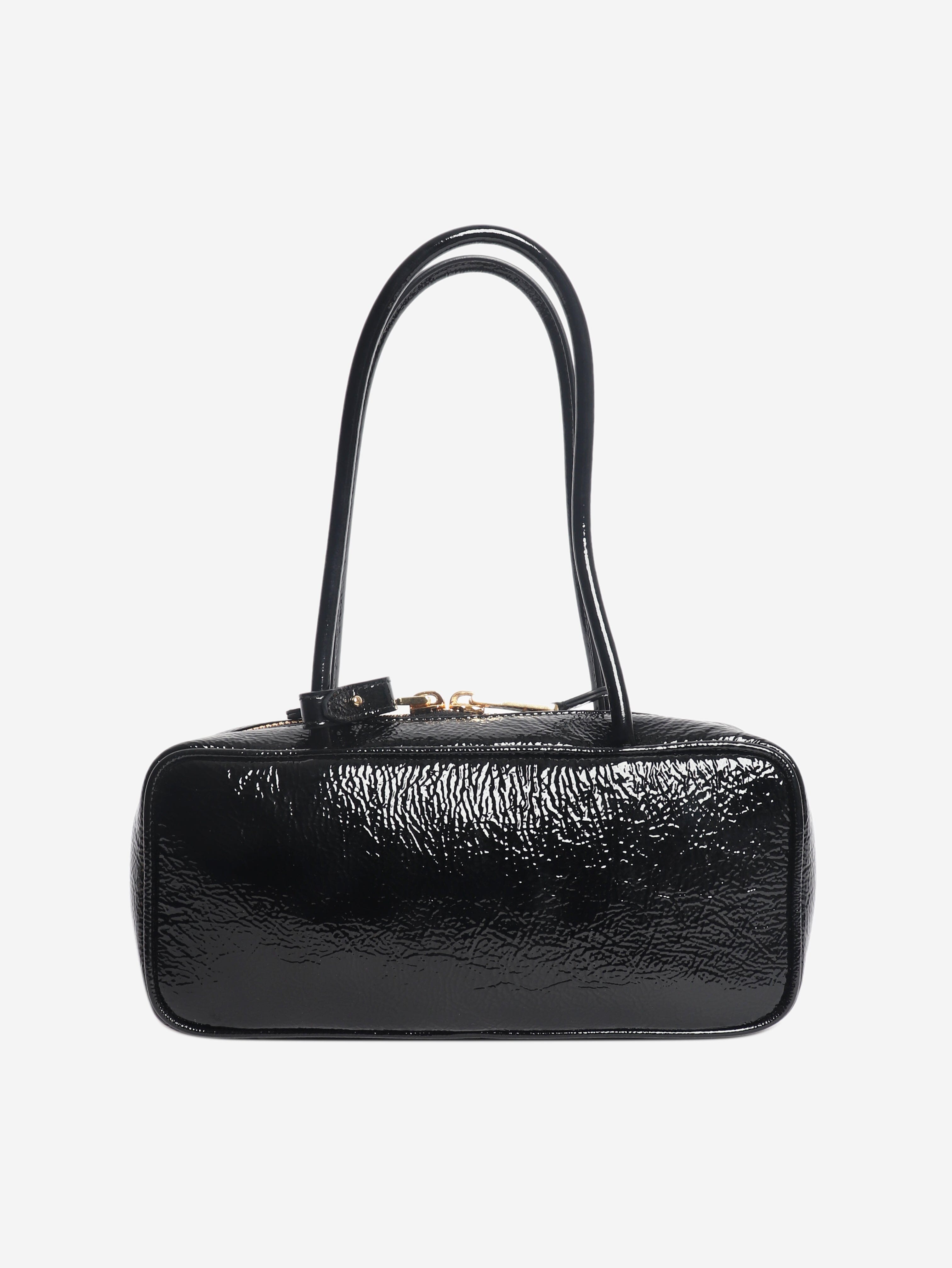 Black Beau patent top handle bag Top Handle Bags Miu Miu 