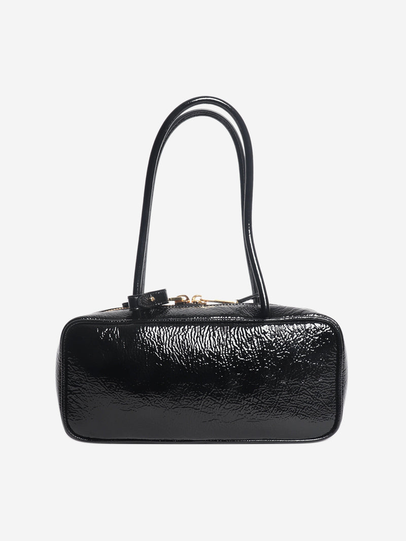 Black Beau patent top handle bag Top Handle Bags Miu Miu 