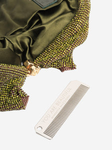 Bendetta Bruzziches Green Diamante pouch
