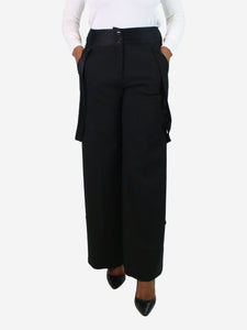 ME+EM Black wide-leg overalls - size UK 12