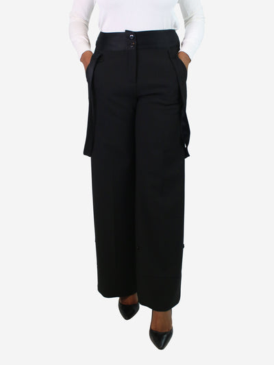 Black wide-leg overalls - size UK 12 Trousers ME+EM 