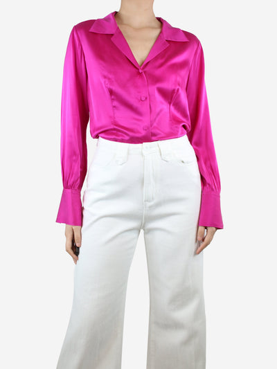 Magenta silk blouse - size S Tops Frame 