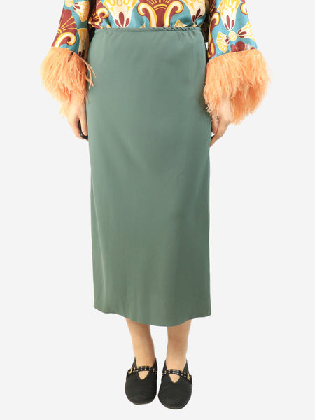 Green midi skirt - size UK 12 product image
